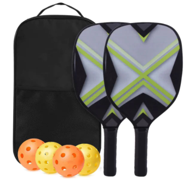 Pickleball Paddles Set Includes 4 Balls